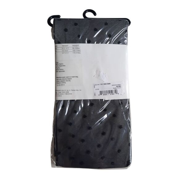 Mixit Black and Gray Patterned Tights - Picture 2 of 2